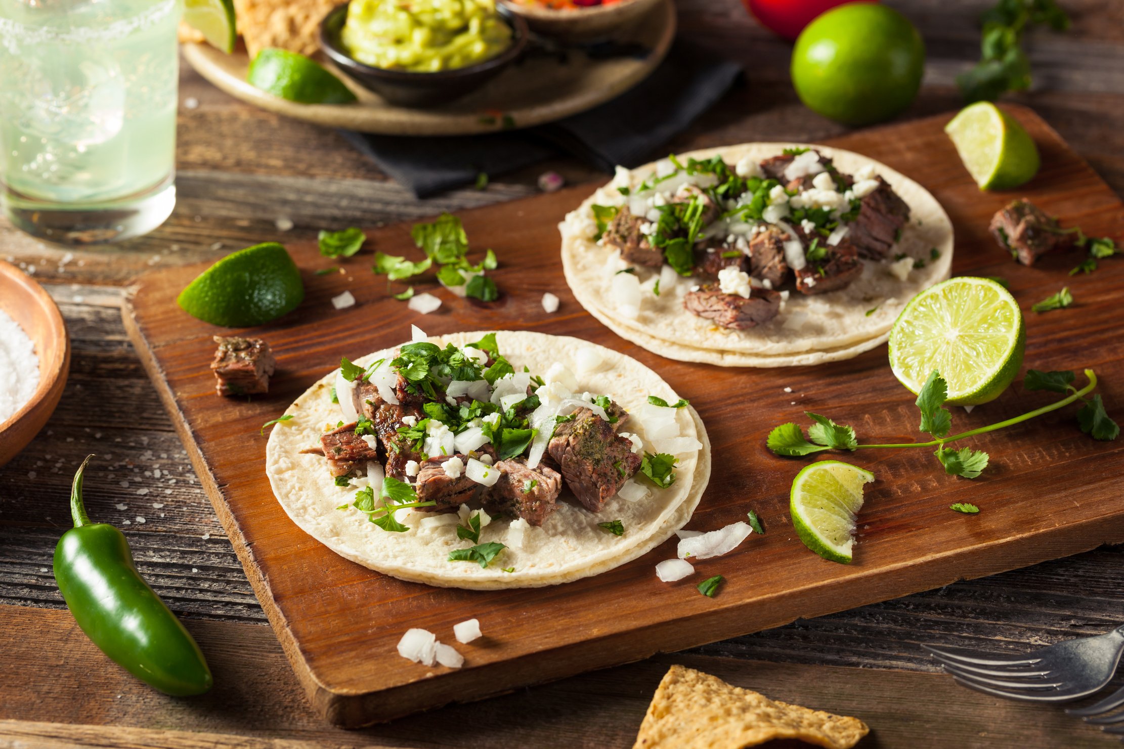 Homemade Carne Asada Street Tacos